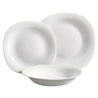 Set di piatti quadrati - 18 pezzi