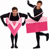 Costume di torta di fragola per adulto