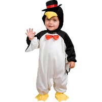 Costume da pinguino con papillon per bebé