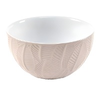 Ciotola di 13,2 cm con foglie beige