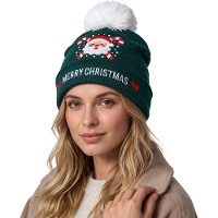 Berretto natalizio di Babbo Natale con glitter