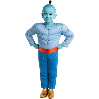 Costume da genio Aladino muscoloso per bambino