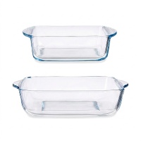 Pirofila quadrata 1,04 L e 1,95 L - Borcam - 2 pezzi