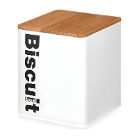 Barattolo in metallo di 16,5 x 13 x 13,7 cm per biscotti - 1 unità