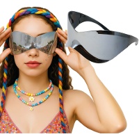 Occhiali futuristi effetto specchio