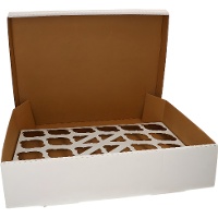 Scatola rettangolare per 24 cupcake - 10 pezzi