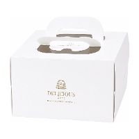 Scatola di 25 x 25 x 15,5 cm per torta con base - Cartone resistente - Hilarious