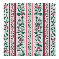 Tovaglioli da 16,5 cm con foglie di agrifoglio - 30 pezzi