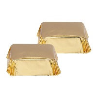Capsule per plumcake metalizzate da 8 x 5 x 3,2 cm - Decora - 20 pezzi