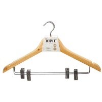 Appendini in legno con pinza per pantaloni - 2 unità