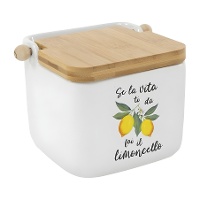 Saliera con motivo limoni