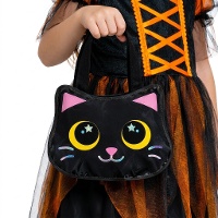 Borsa gattino metallizzata 29 x 31 cm