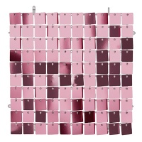 Tenda decorativa metalizzata 30 x 30 cm - 1 unità