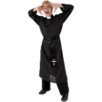 Costume da prete esorcista per uomo
