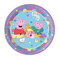 Piatti Peppa Pig 'Amore' da 23 cm - 8 pezzi