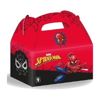 Scatole di cartone Spiderman con motivo ragnatela - 4 pezzi
