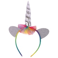 Fascia per capelli unicorno colorata