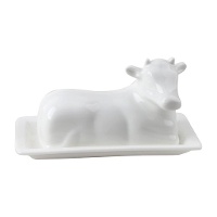 Burriera bianca a forma di mucca