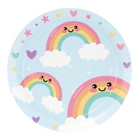 Piatti Arcobaleno di 18 cm - 8 pezzi