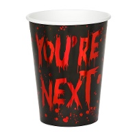 Bicchieri di Halloween effetto sangue 250 ml - confezione da 6