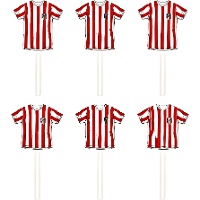 Set da 6 topper maglia Atlético de Madrid