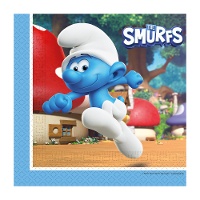 Tovaglioli Los Pitufos 16,5 x 16,5 cm - 20 pezzi