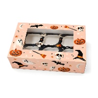 Scatola per 6 cupcake Halloween Boo - Azucren
