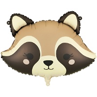 Palloncino a forma di procione 59 x 39 cm