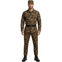 Costume da soldato mimetico per uomo