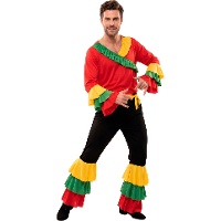 Costume da rumbero rosso per uomo