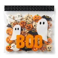 Sacchetto per dolci fantasma Boo 17 x 17 cm - Wilton - 20 unità