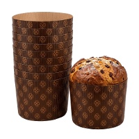 Stampi monouso per panettone da 0,5 kg - 10 pezzi