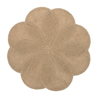 Tovaglietta in iuta a forma di fiore Ø 38 cm