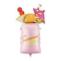 Palloncino a forma di cocktail rosa 