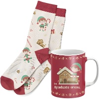 Set regalo con tazza e calzini da elfo