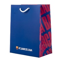Borsa regalo 40 x 30 x 12 cm Barcelona blu