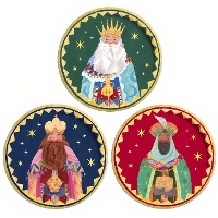 Piatti da 23 cm dei Re Magi vintage - 6 pezzi