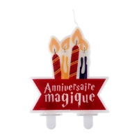 Candela a tema Harry Potter 6,5 x 7 cm