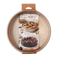 Stampo rotondo oro rosa 24,5 x 5 cm - Decora