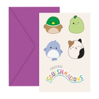 Inviti Squishmallows - 6 pezzi