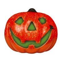 Zucca decorativa con luce di 17 cm