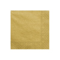 Tovaglioli metallizzati di 16,5 x 16,5 cm - 20 unità