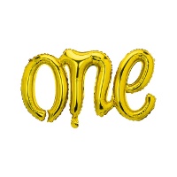 Palloncino lettere One di 66 x 37 cm - PartyDeco