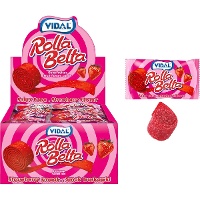 Liquirizia Rolla Belta - gusto fragola acidulo - Vidal - 24 unità