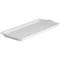Piatto rettangolare in porcellana 34,5 x 14,5 cm - Vessia - 4 pezzi