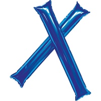 Coppia di bastoni applauditori gonfiabili in plastica colorati - 2 pezzi