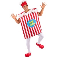 Costume da scatola di popcorn per adulti