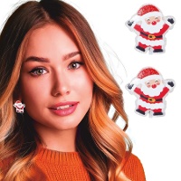 Orecchini di Babbo Natale rossi - 1 paio