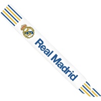 Fascia Real Madrid bianca con stemma e righe