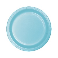 Piatti di 17,4 cm in cartone colorato - 8 pezzi